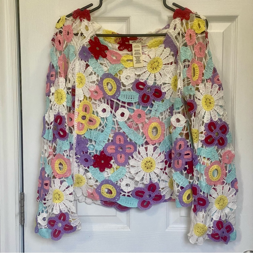 Crocheted Flower Power Top